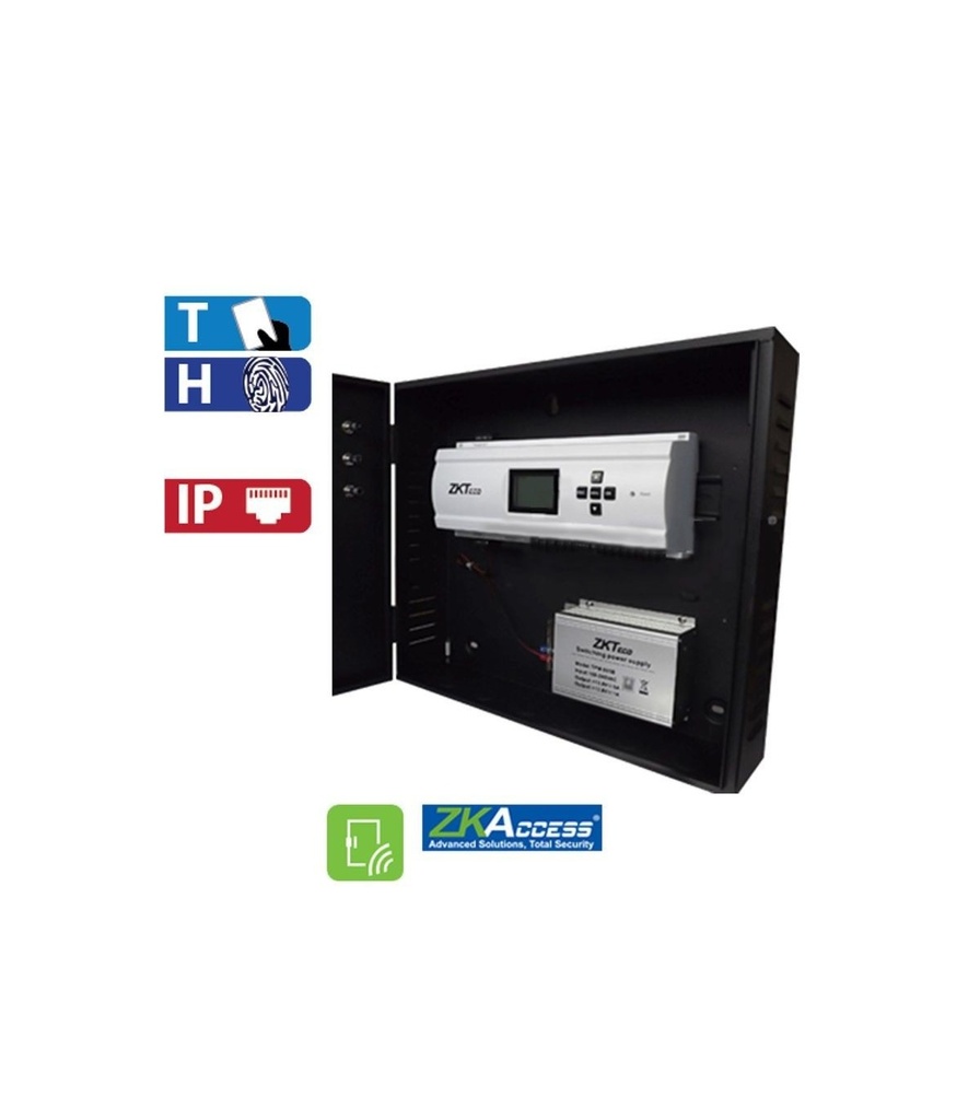 Panel de control de acceso 4 puertas hasta 8 lectoras Marca ZKTeco Modelo INBIO480