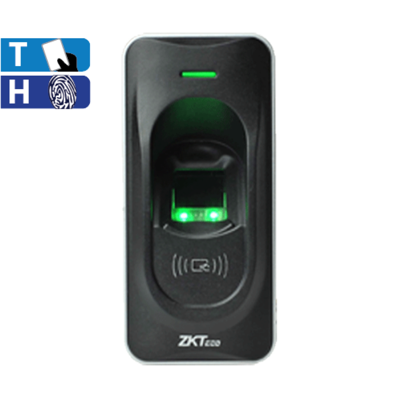 Lectora de Tarjeta y Huella, Exterior, RS-485 ZKTeco FR1200