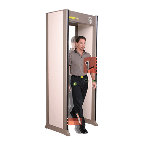 Arco detector de Metales, 33 zonas de detección  marca Garret modelo PD 6500i