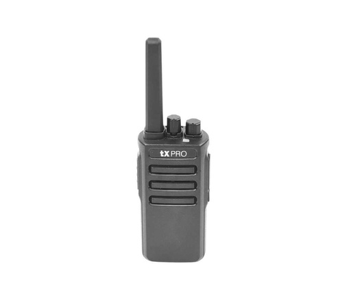 Radio Portátil UHF, 5W de Potencia, Scrambler de Voz, Alta Cobertura, 400-470 MHz, 16 canales preconfigurados