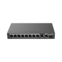 Switch 8 Puertos PoE Gigabit, administrable con 1 Puerto Uplink Gigabit + 1 Puerto Combo SFP/RJ45 Gigabit, Gestión Gratuita desde la Nube, 120W marca RUIJIE