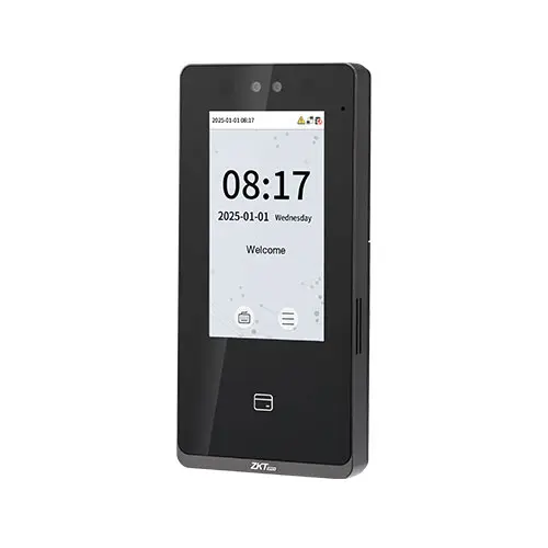 Reloj biometrico con reconocimiento facial, huella y tarjeta de Control de Acceso y Control de Tiempo y Asistencia ZKteco modelo SenseFace 4A