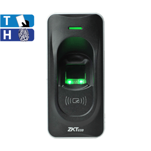 Lectora de Tarjeta y Huella, Exterior, RS-485 ZKTeco FR1200