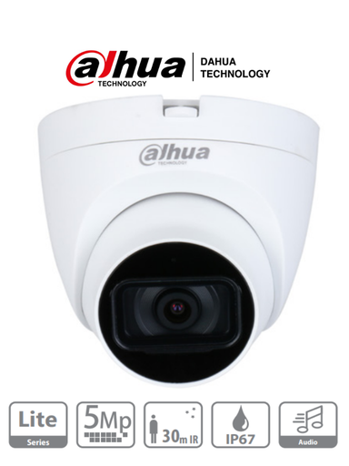[DH-HAC-HDW1500TLQN-A] Cámara análoga tipo Domo HD, 5 megapixeles con audio DH-HAC-HDW1500TLQN-A marca Dahua
