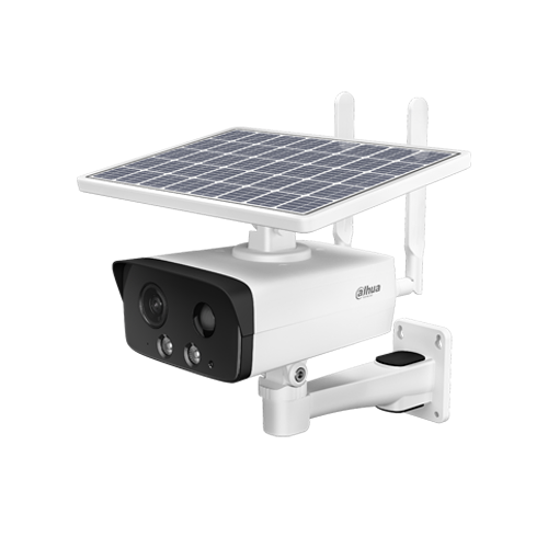 [HFW2431DG-4G] Cámara IP Bullet 4 Megapixeles 4G SOLAR con Panel Solar y Batería / Disuasión Activa/ IR: 50 metros / Luz cálida 30 metros marca Dahua