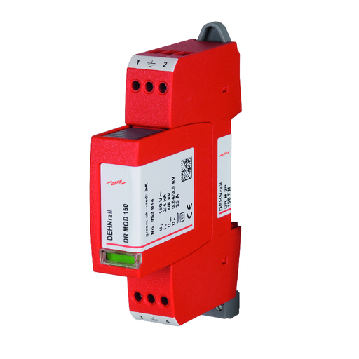 Supresor de Picos de corriente Tipo 3, bipolar para equipo final, 120v, 60Hz, AC, y 150v DC, Señal FM, DEHN-953209